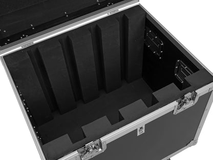 Roadinger Flightcase 4x Pixel Matrix Panel 5x5 RGB/WW mit Rollen – Ansicht 5