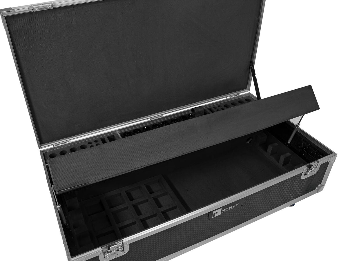 Roadinger Flightcase 8x AKKU IP Pixel Tube 360° PRO CRMX mit Ladefunktion und Rollen – Ansicht 7