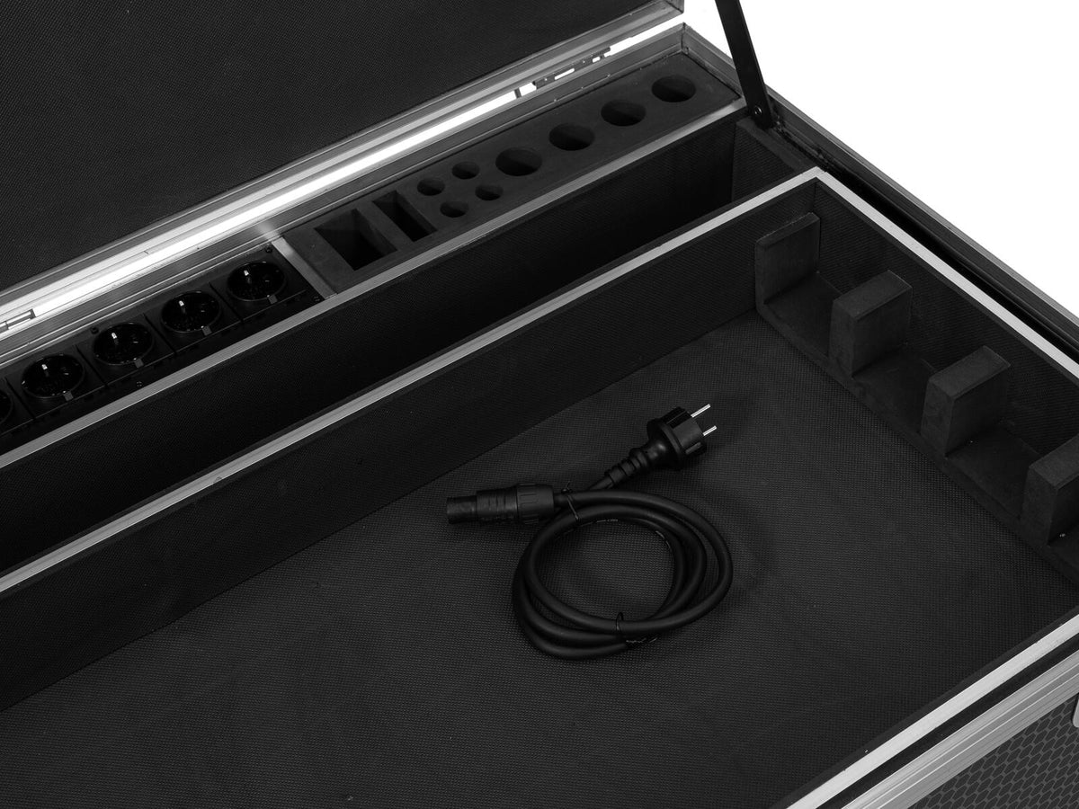 Roadinger Flightcase 8x AKKU IP Pixel Tube 360° PRO CRMX mit Ladefunktion und Rollen – Ansicht 8