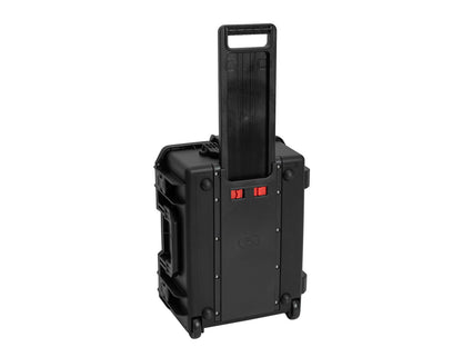Roadinger Kunststoffcase für 8x AKKU Flat Light mit Trolley – Ansicht 3