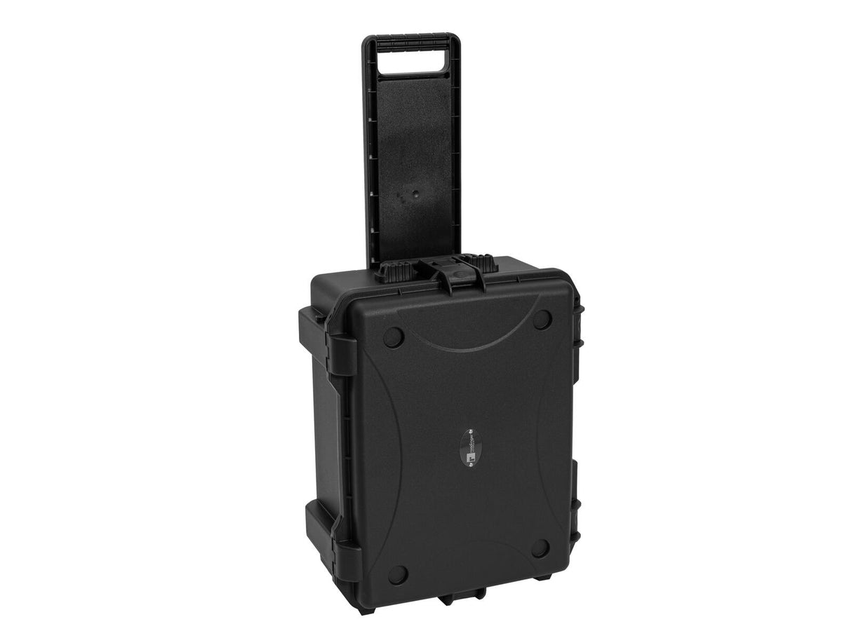 Roadinger Kunststoffcase für 8x AKKU Flat Light mit Trolley – Ansicht 4