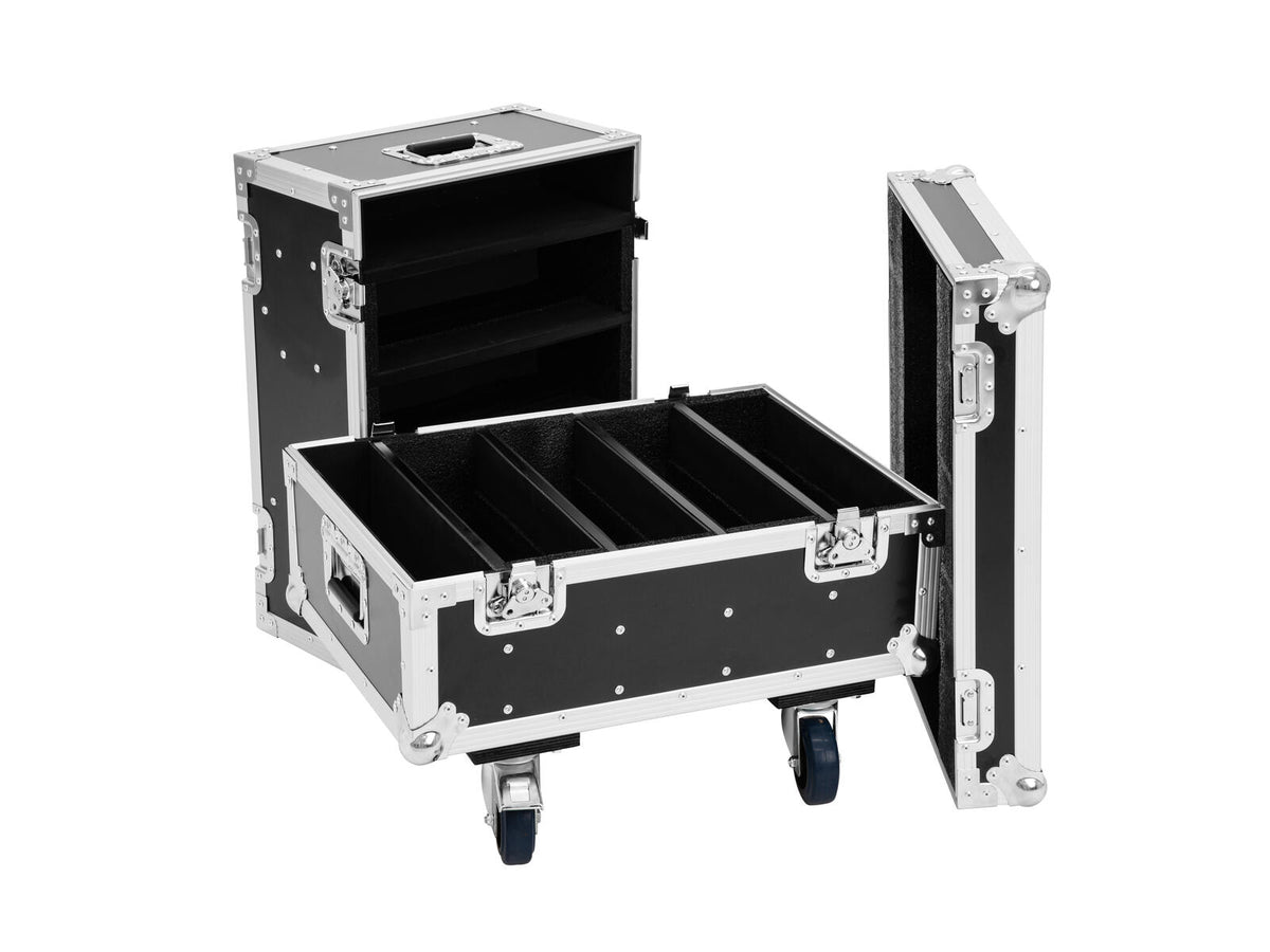 Roadinger Flightcase 8x IP PIX Strobe RGB CW+WW mit Rollen – Ansicht 4