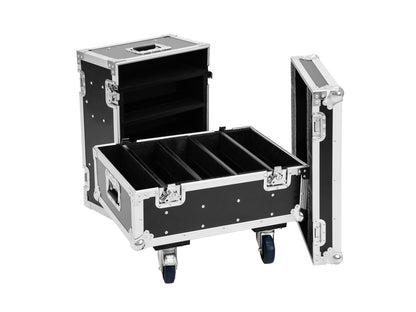 Roadinger Flightcase 8x IP PIX Strobe RGB CW+WW mit Rollen – Ansicht 4