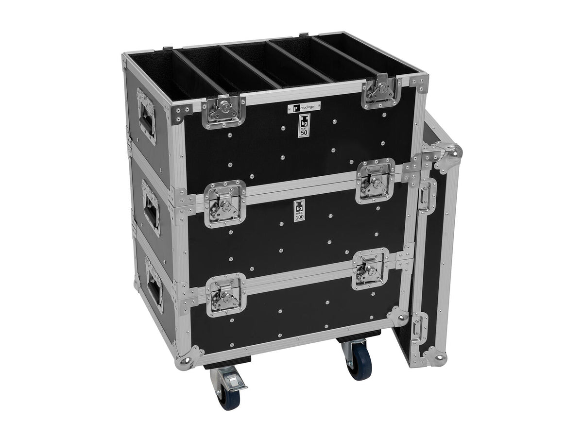 Roadinger Flightcase 8x IP PIX Strobe RGB CW+WW mit Rollen – Ansicht 9