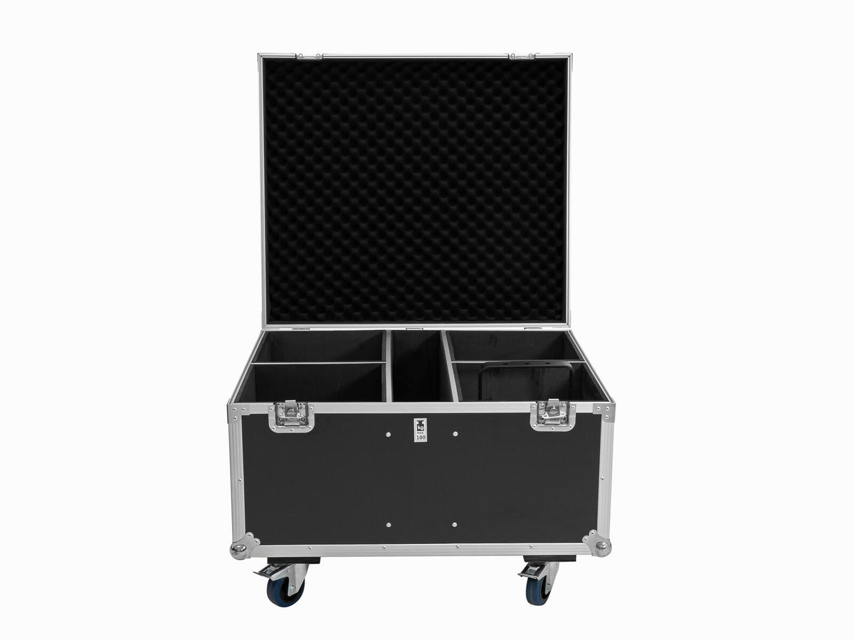 Roadinger Flightcase 4x THA-100F MK3 mit Rollen – Ansicht 4