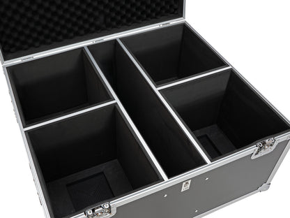 Roadinger Flightcase 4x THA-100F MK3 mit Rollen – Ansicht 6