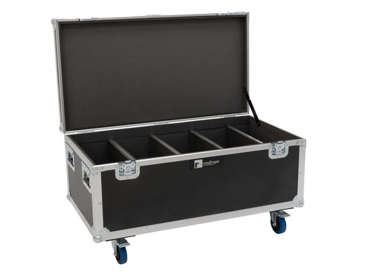 Roadinger Flightcase 4x Multiflood IP 18x10W RGBW Wash CRMX, mit Rollen MK2