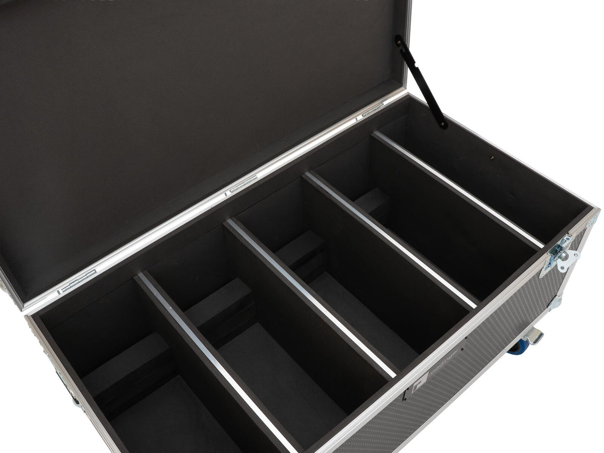 Roadinger Flightcase 4x Multiflood IP 18x10W RGBW Wash CRMX, mit Rollen MK2 – Ansicht 4