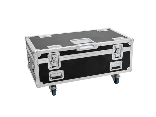 Roadinger Flightcase HIGHLINE 4x Multiflood Pro IP SMD RGBW Strobe/Wash MK2, mit Rollen – Ansicht 2