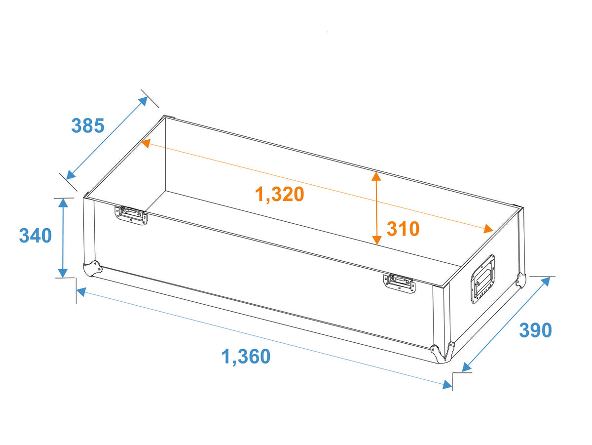 Roadinger Flightcase 2x LCD ZL50 – Ansicht 5