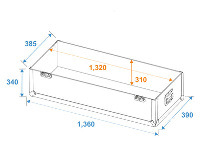 Roadinger Flightcase 2x LCD ZL50 – Ansicht 5