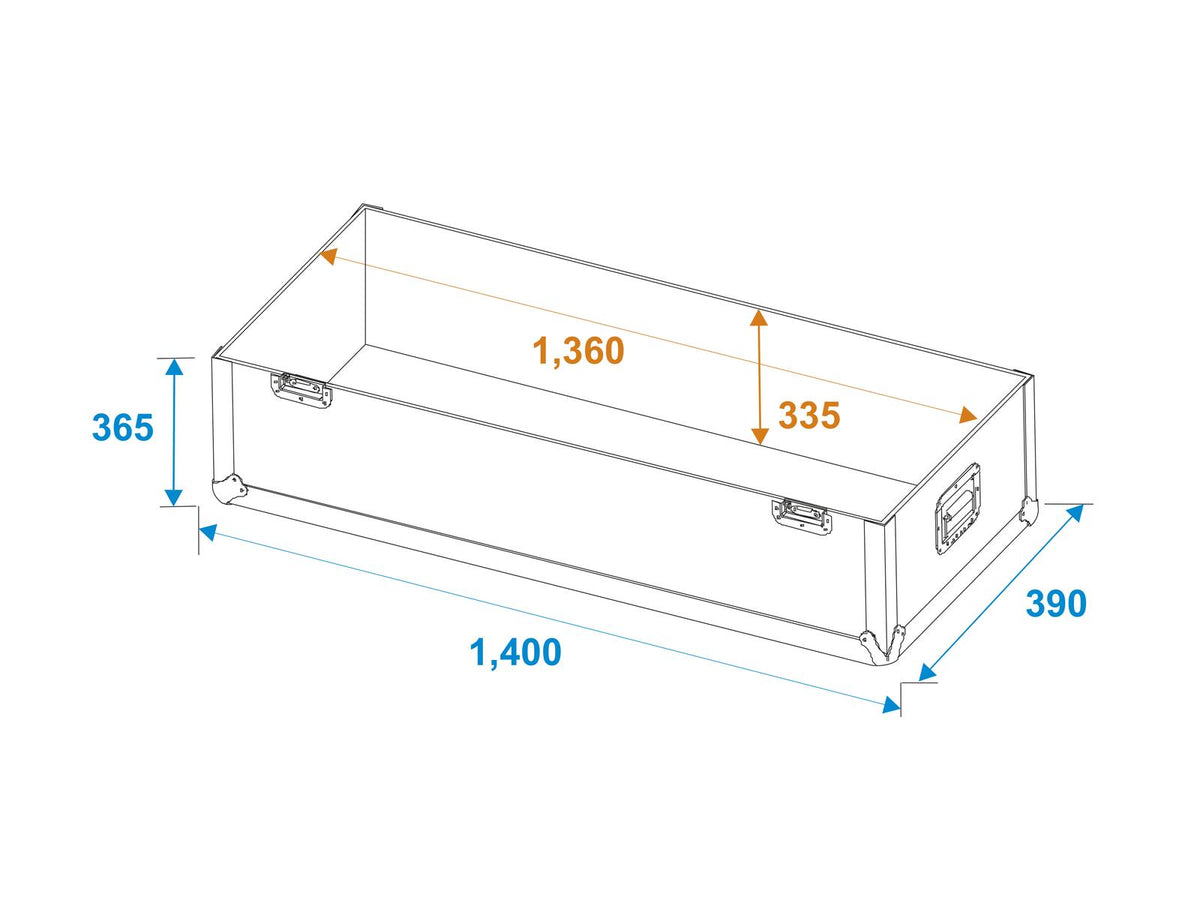 Roadinger Flightcase 2x LCD ZL55 – Ansicht 6