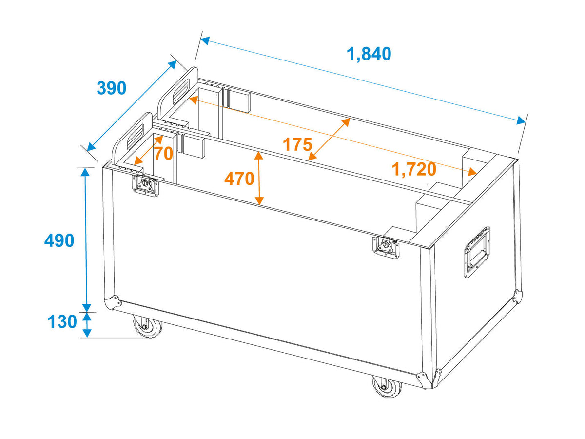 Roadinger Flightcase 2x LCD ZL70 – Ansicht 8