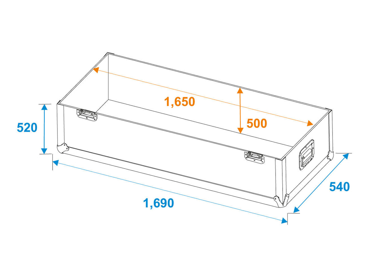 Roadinger Flightcase 2x LCD ZL65 – Ansicht 6