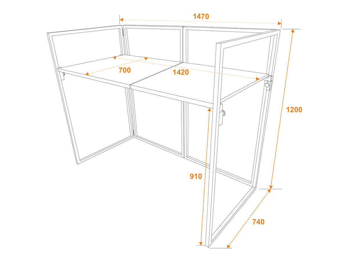 Omnitronic Mobile DJ Stand inkl. Cover – Ansicht 7