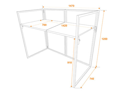 Omnitronic Mobile DJ Stand inkl. Cover – Ansicht 7