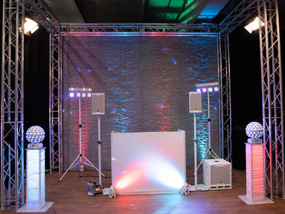 Eurolite 2x Stage Stand variabel inkl. Cover und Tasche, weiß – Ansicht 5
