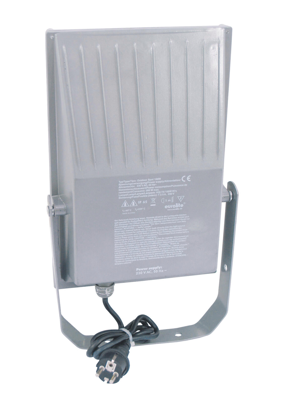 Eurolite Outdoor Spot 150W WFL silber A – Ansicht 3