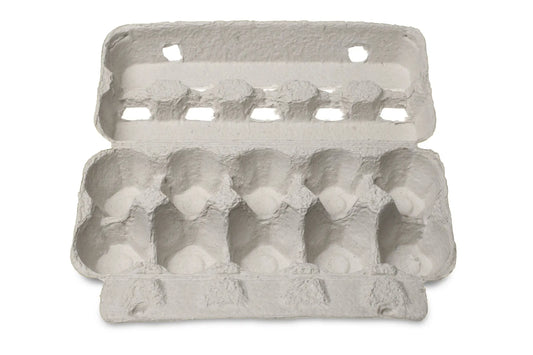 Funny Eierverpackung, 10 Frische Eier, weiß, 190 Stück je Umsack