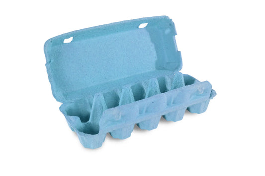 Funny 10er Eierverpackung, uni hellblau, 154 Stück je Umsack