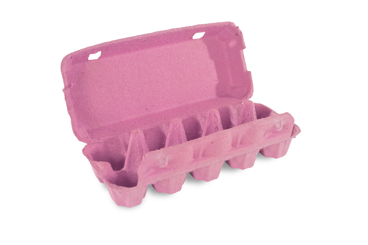 Funny 10er Eierverpackung, uni pink, 154 Stück je Umsack