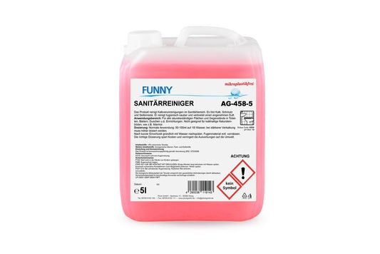 Funny Sanitärreiniger gegen Kalkverunreinigungen im 5 Liter Kanister