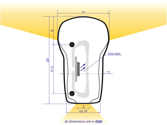 Eurolite LED Neon Flex 230V Slim gelb 100cm – Ansicht 2