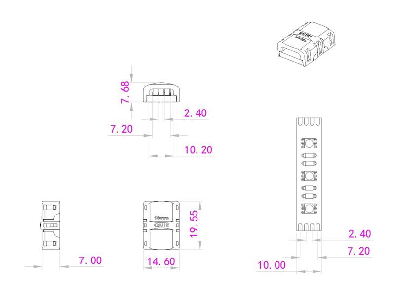 Eurolite LED Strip Verbinder 4Pin 10mm – Ansicht 3