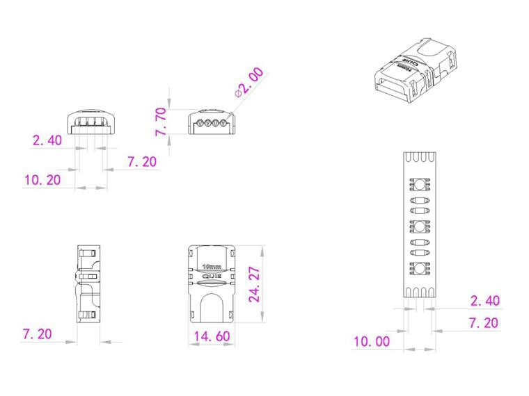 Eurolite LED Strip flexibler Verbinder 4Pin 10mm – Ansicht 4