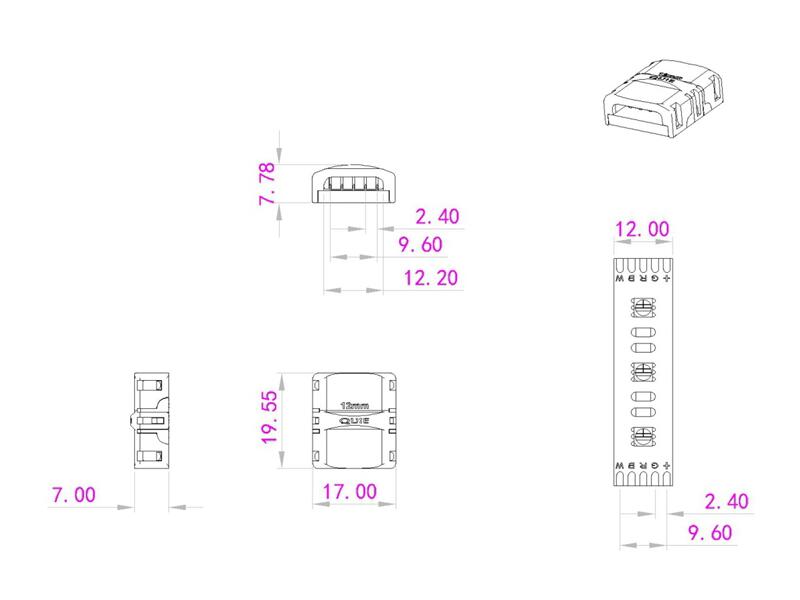 Eurolite LED Strip Verbinder 5Pin 12mm – Ansicht 3