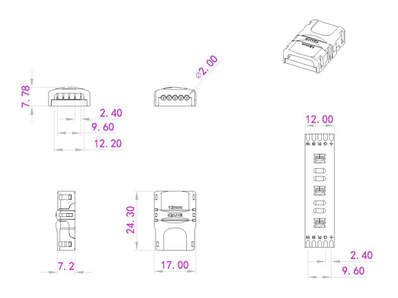 Eurolite LED Strip flexibler Verbinder 5Pin 12mm – Ansicht 4