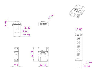 Eurolite LED Strip flexibler Verbinder 5Pin 12mm – Ansicht 4