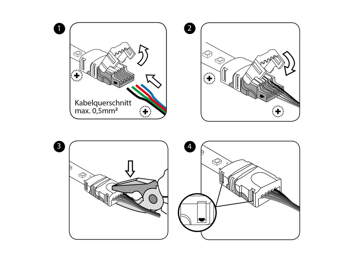 Eurolite LED Strip Einspeiser 2Pin 10mm – Ansicht 3