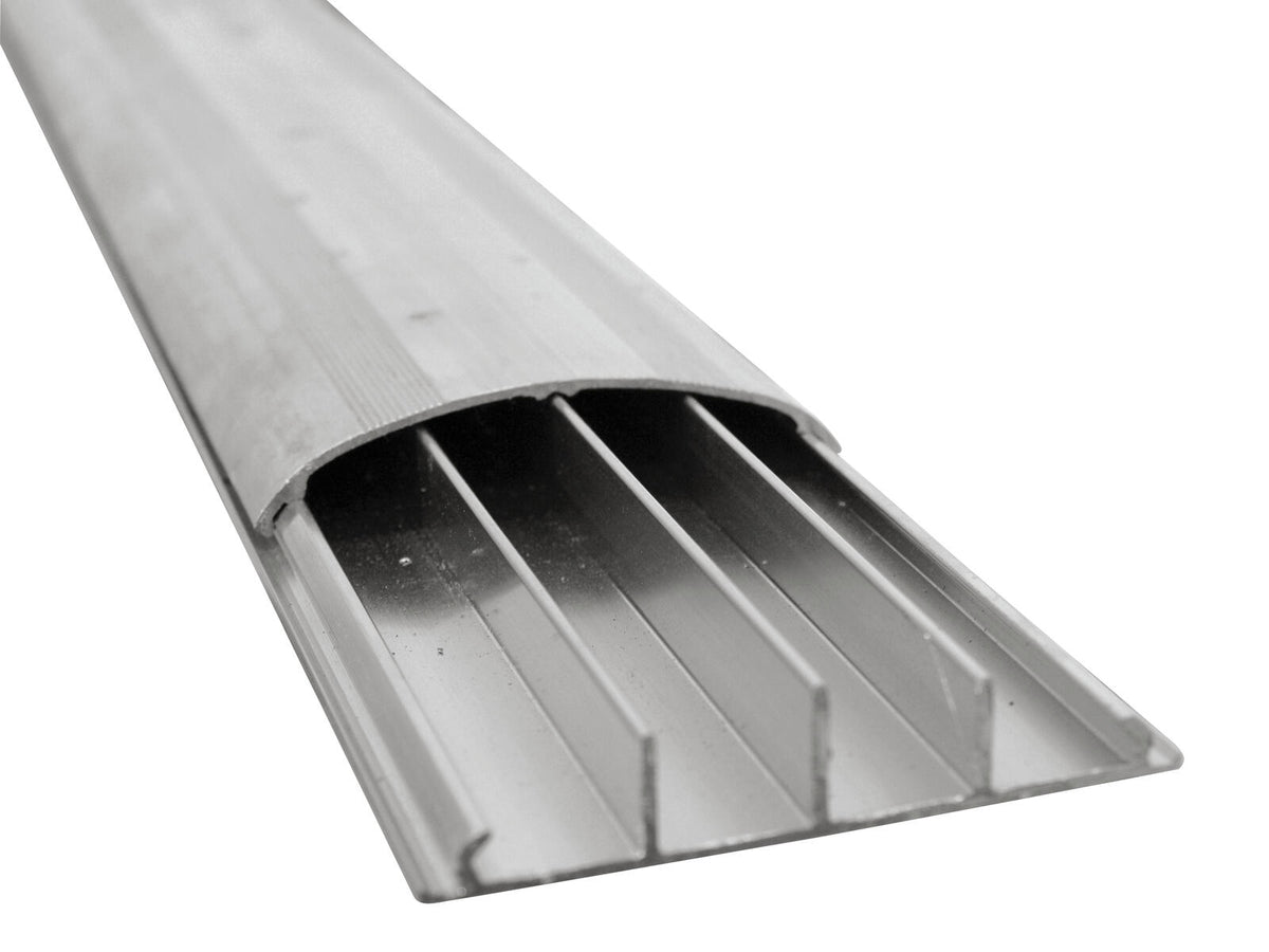 Eurolite Bodenkabelkanal 75mm breit silber 2m – Ansicht 2