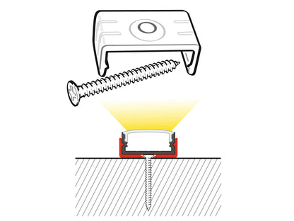Eurolite Halterung für U-Profil 20mm Kunststoff – Ansicht 3