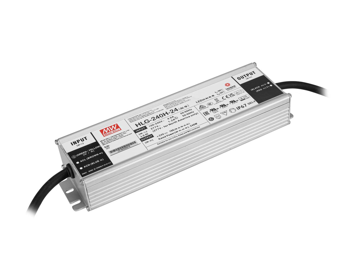 Mean Well LED-Netzteil 240W / 24V IP67 HLG-240H-24