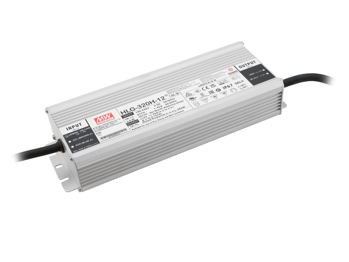Mean Well LED-Netzteil 264W / 12V IP67 HLG-320H-12