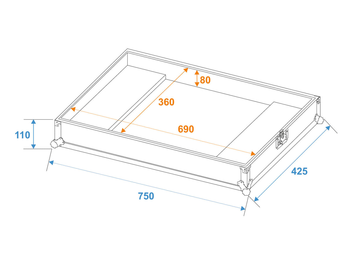 Roadinger Flightcase ICE-100/ICE-101 – Ansicht 3
