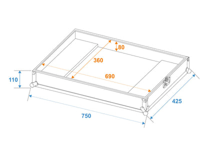 Roadinger Flightcase ICE-100/ICE-101 – Ansicht 3