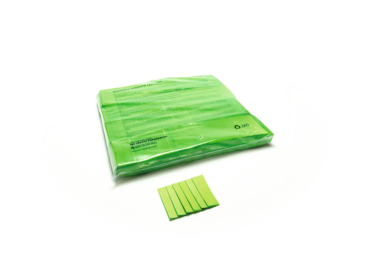 TCM FX Slowfall Konfetti rechteckig 55x18mm, hellgrün, 1kg – Ansicht 3