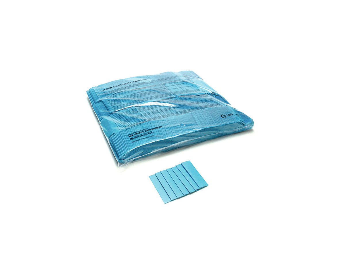 TCM FX Slowfall Konfetti rechteckig 55x18mm, hellblau, 1kg – Ansicht 3