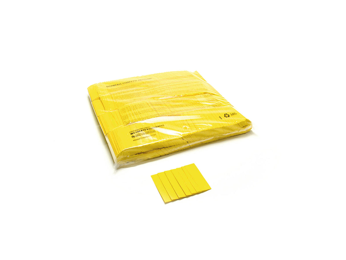 TCM FX Slowfall Konfetti rechteckig 55x18mm, gelb, 1kg – Ansicht 3