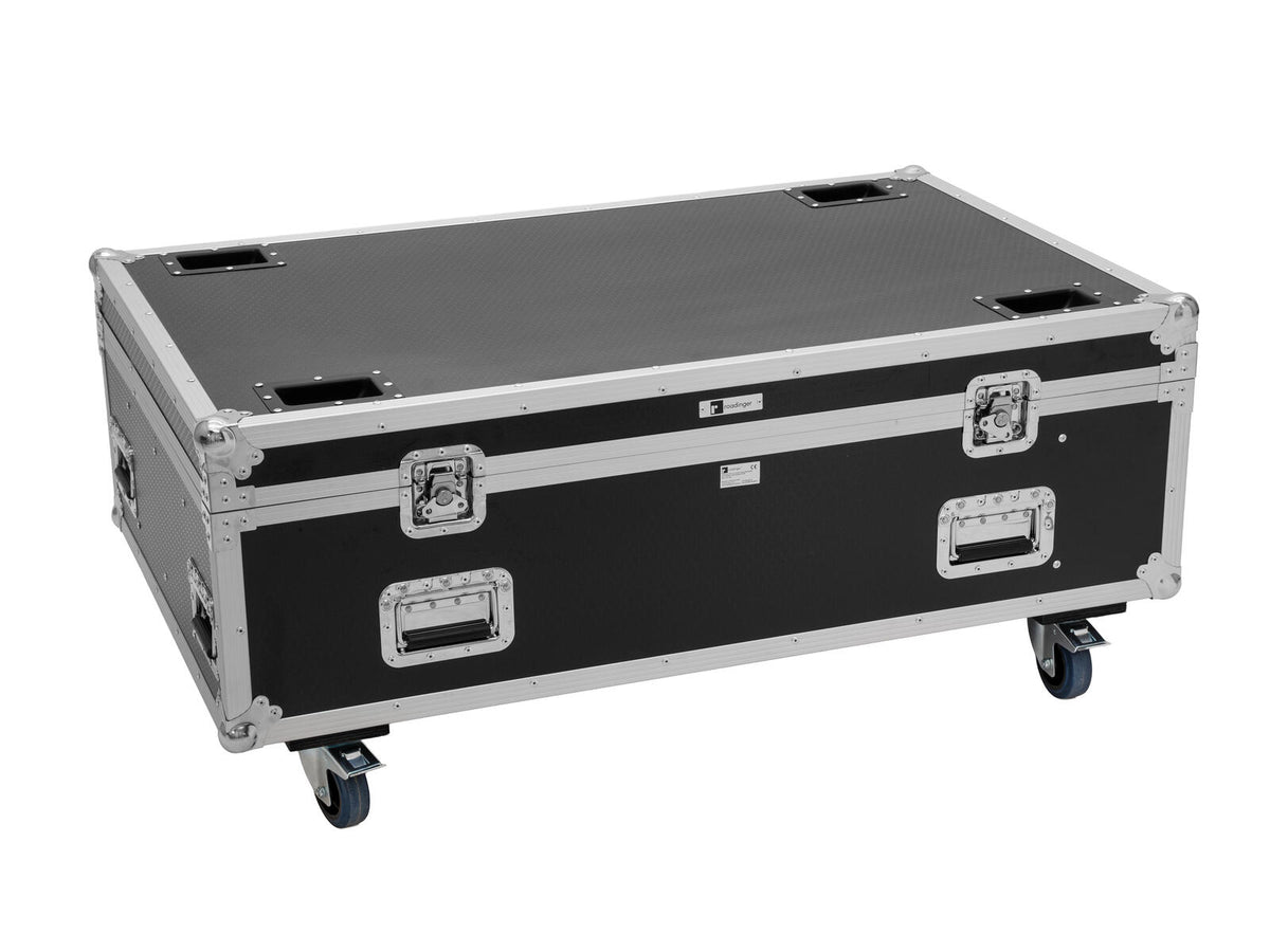Roadinger Flightcase PRO 4x LED BAR-8 SWING mit Rollen – Ansicht 2