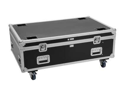 Roadinger Flightcase PRO 4x LED BAR-8 SWING mit Rollen – Ansicht 2