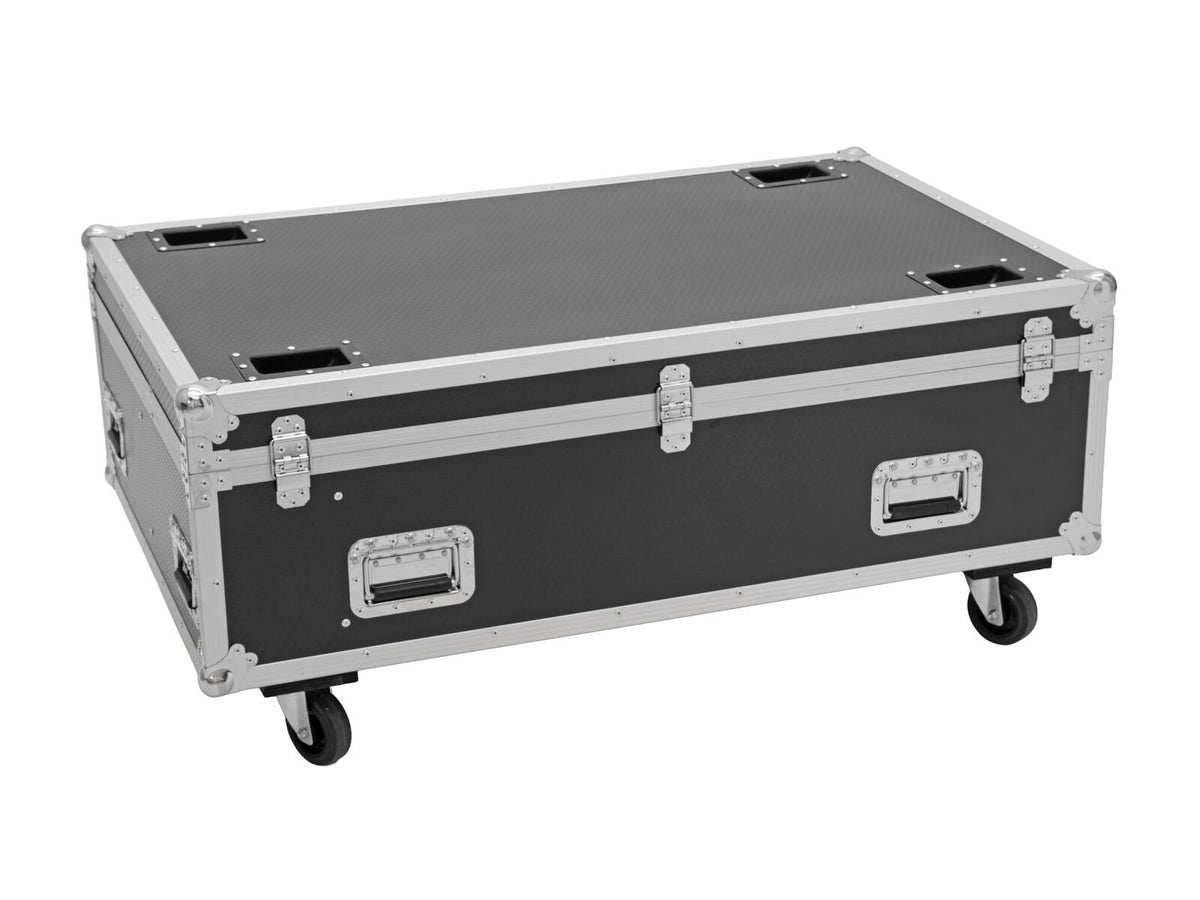 Roadinger Flightcase PRO 4x LED BAR-8 SWING mit Rollen – Ansicht 3
