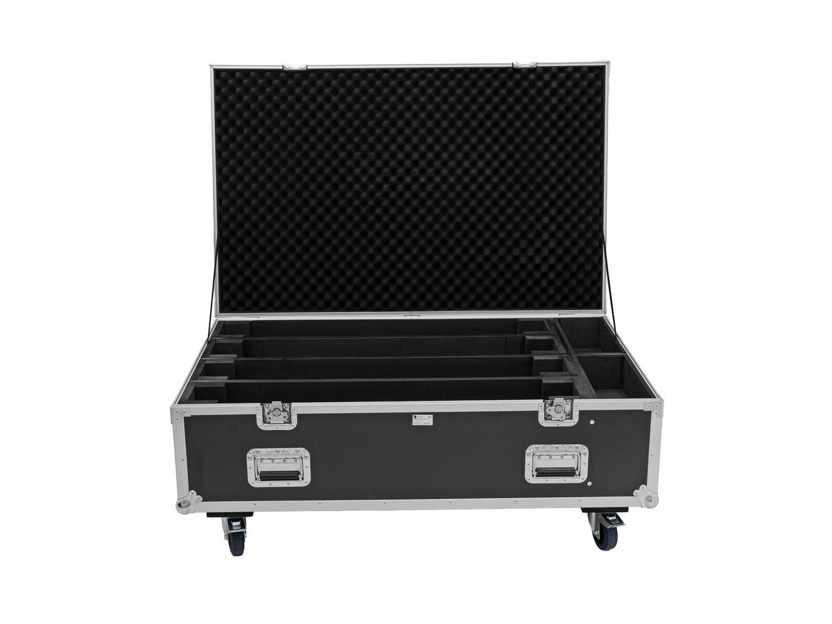 Roadinger Flightcase PRO 4x LED BAR-8 SWING mit Rollen – Ansicht 4