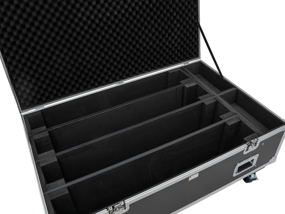 Roadinger Flightcase PRO 4x LED BAR-8 SWING mit Rollen – Ansicht 5
