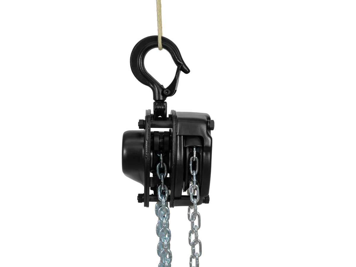 Safetex Stirnradflaschenzug 250kg 6m Hub schwarz – Ansicht 2
