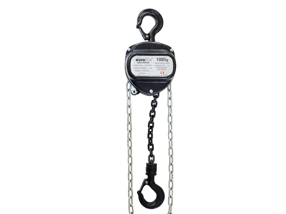 Eurolite Kettenzug 6M/1.0T schwarz