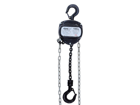 Eurolite Kettenzug 10M/1.0T schwarz